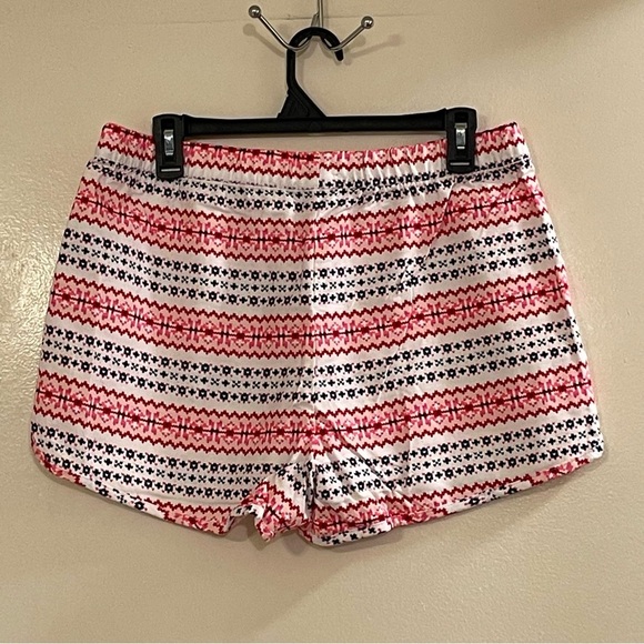 GAP GAPBODY Flannel PJ Shorts in Pink Fairisle - Picture 7 of 9